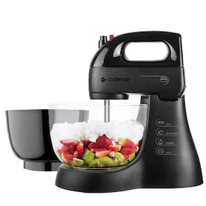 Batedeira Cadence Turbo Black 200w 4 Velocidades Tigela Dupla 220V