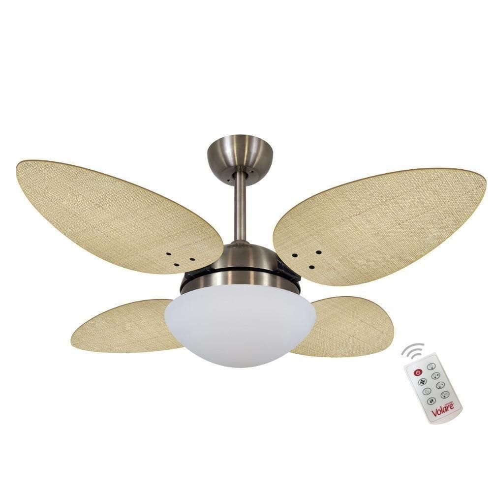 Ventilador Volare P Palmae Natural 127v E Controle Remoto
