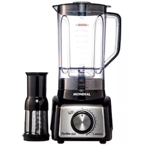 Liquidificador Mondial 1000w Luxx Line 3l Inox Preto 110V