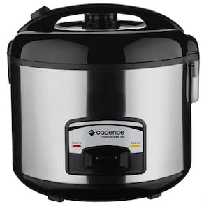 Panela Eletrica De Arroz Cadence 700w 220V - Inox-preta - Faz 10 Xicaras