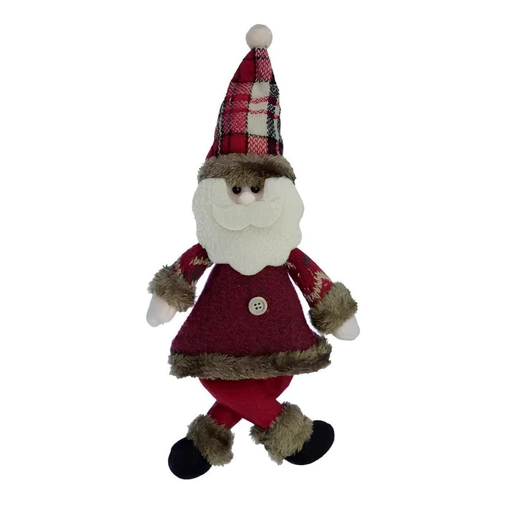 Kit 2 Boneco Pendente Papai Noel Árvore Natal Tecido De 30cm