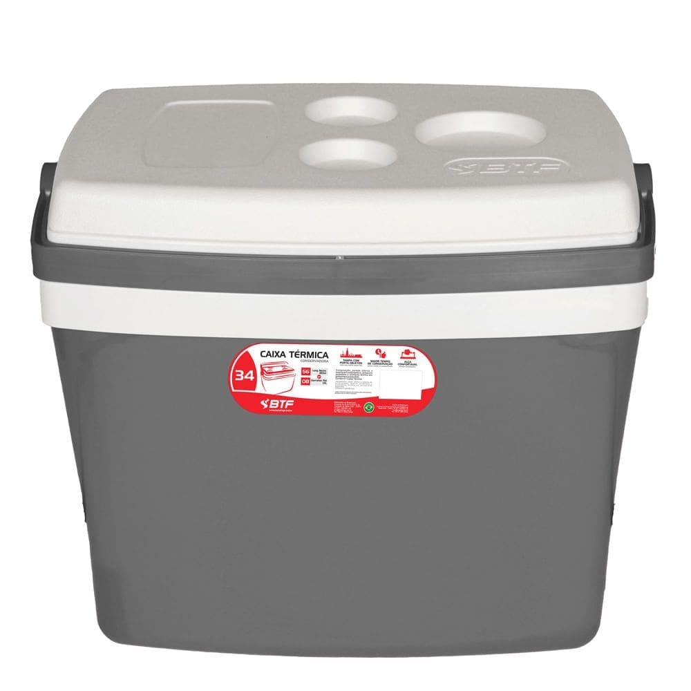 Caixa Térmica Botafogo CXT0134 Cinza 34L