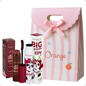 Kit Presente: Blush Stick Red e Máscara de Cílios No Panda Big Bordô