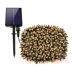 Pisca Fio LEDs Solar 1000 Lâmpadas 100m Decoração Externa