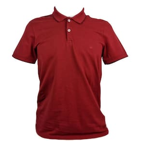Camiseta Polo Masculina Ezutus Marsala 100% Algodão