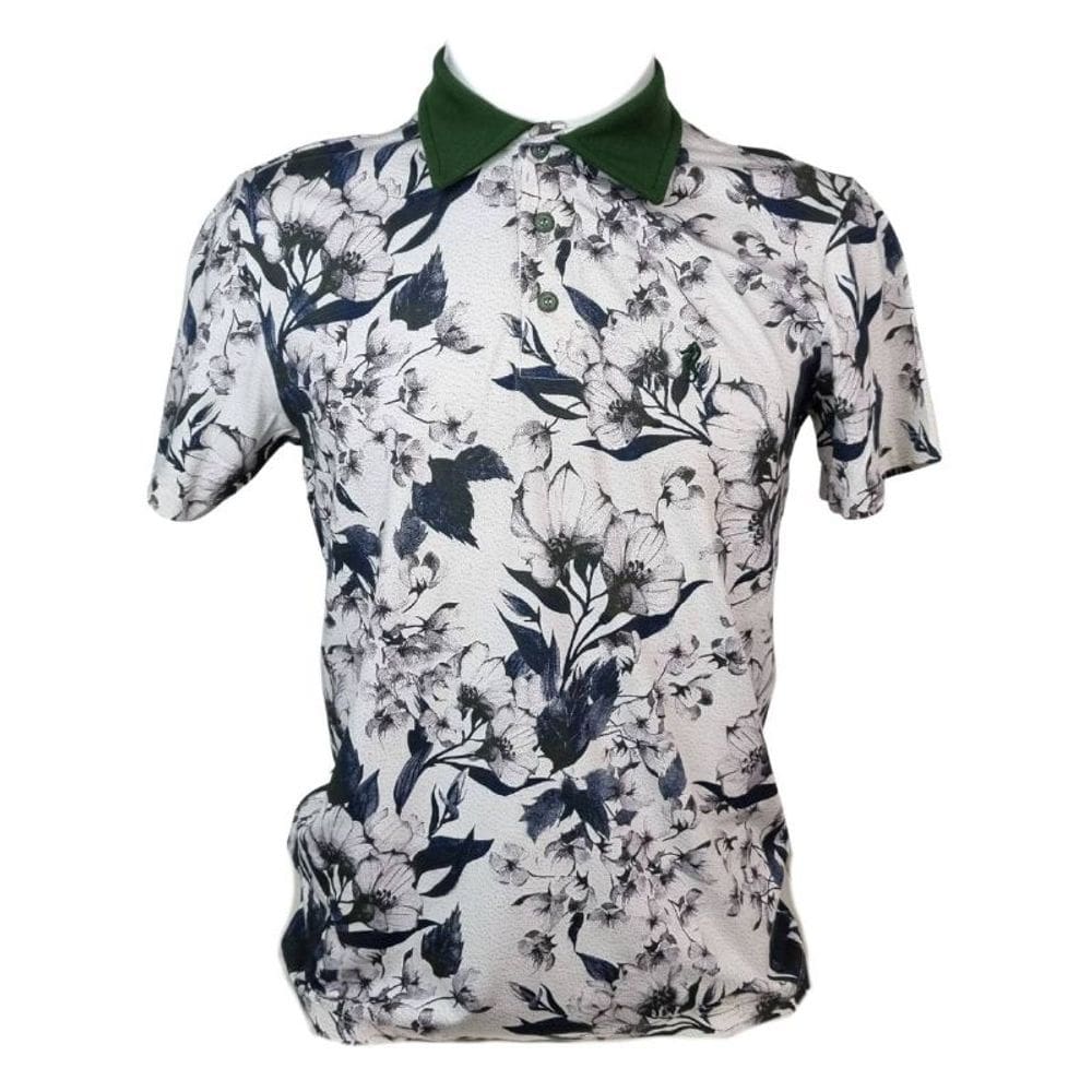 Camiseta Polo Masculina Floral Sglum M