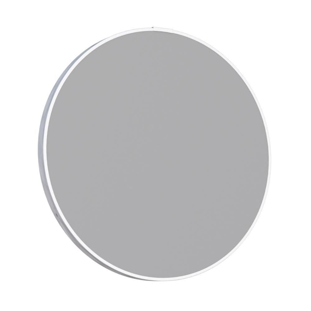 Espelho Em Aço Redonda Andradas Branco
