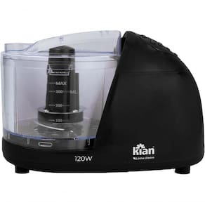 Mini Processador Triturador Moedor De Alimentos 1200W Kian 500ml Preto 110V