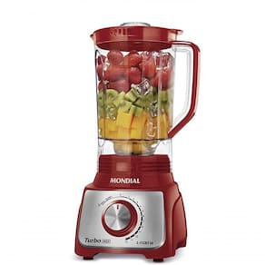 Liquidificador Mondial 1200w Luxx Line 3l Vermelho 220V