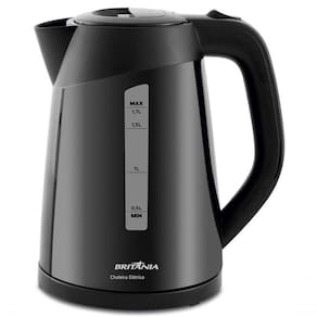 Chaleira Eletrica Britania 1,7l Desligamento Automatico 1200w Preto 220V