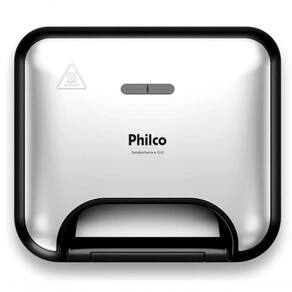 Sanduicheira Grill 750w Philco Antiaderente Platinum Ellegance 220V