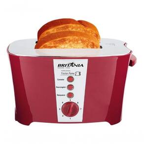 Torradeira 850w 3x1 7 Niveis Britania Luxred 220V