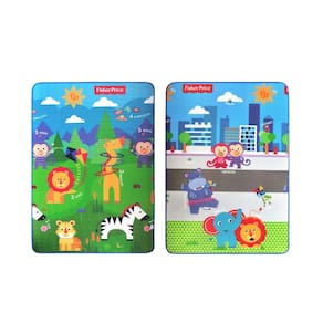Tapete Dupla Face Infantil Impermeável Recreio 120x180cm - Jolitex - Fisher Price