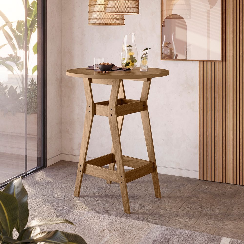 Mesa Bistro cor Cedro Gold 100% MDF