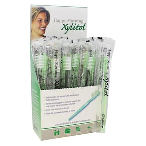 Escova de dentes Miradent Hager Pharma Happy Morning com xilitol