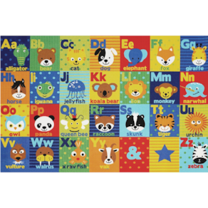 Tapete Infantil Emborrachado Antiderrapante 100x140cm - Safari