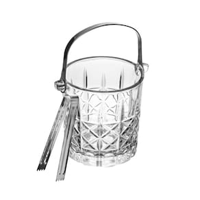 Balde para Gelo de Vidro com Pegador Flor de Lotús Wolff