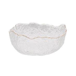 Bowl de Cristal Martelado com Borda Dourada 13 x 6,5 cm Taj Wolff