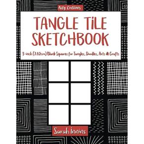 Quadrados em branco do Sketchbook Tangle Tile de 7,62 cm para emaranhados