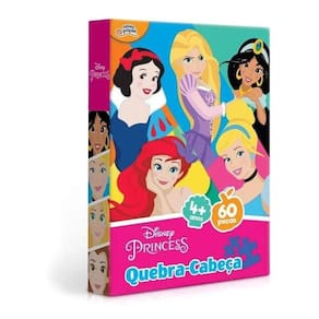 Quebra-Cabeça Princesas Disney 60 Peças 8006 - Toyster