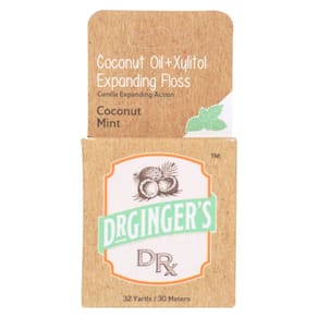 Floss Dr. Ginger`s Coconut Mint Óleo de Coco + Xilitol 32m