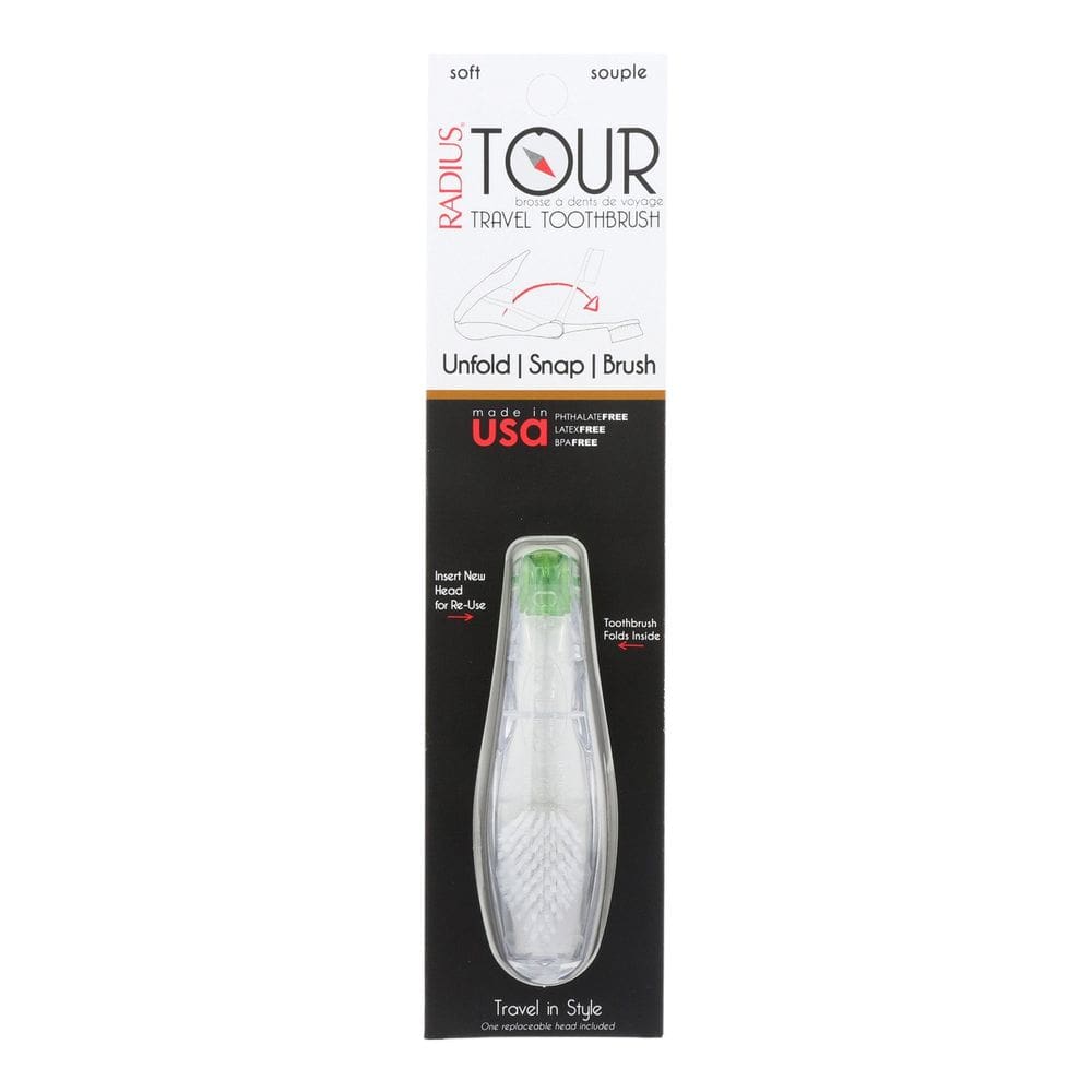 Escova de dentes Radius Tour Travel Soft 6 unidades