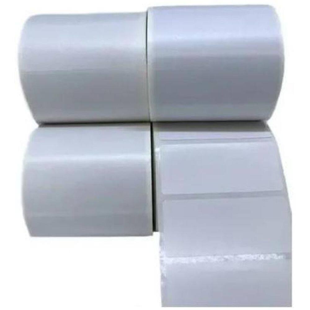 Etiqueta Adesiva Couchê 8x3cm / 80x30mm Branca