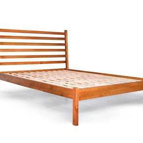 Cama de Solteiro em Madeira Maciça Paraíso Mogno Mel