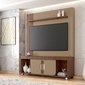 Estante para Tv 65 Polegadas 191cm X 160cm Maragogi Cinza/Carvalho