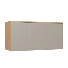 Módulo Aéreo para Quarto 3 Portas Elegance Angelin|Niquel