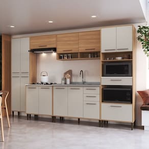 Cozinha Completa 6 Peças com Torre Quente Jade Freijó / Arenas