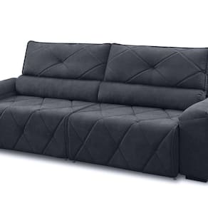 Sofá 4 Lugares Retrátil e Reclinável Titanium Cinza