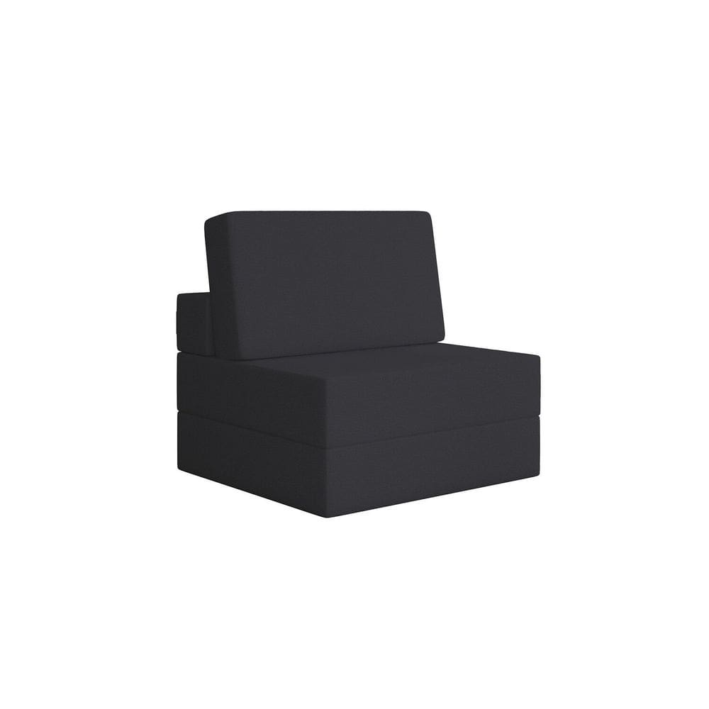 Sofá Cama Modular Flip 1 Lugar Magic Preto