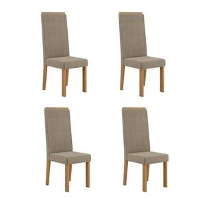 Conjunto 4 Cadeiras para Sala de Jantar Nice Espaldar Mel/Caramelo