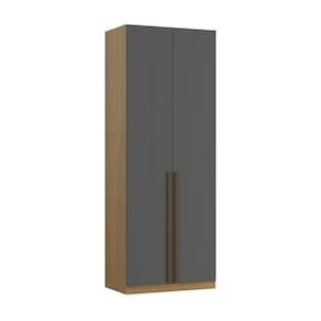 Guarda-roupa Modular 2 Portas Altezza Freijó/Titânio