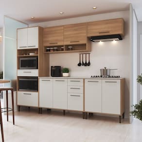 Cozinha Completa Modulada 5 Peças Jade Freijó / Arenas