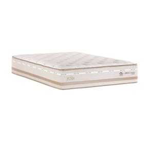 Colchão Casal Molas Maxspring 138cm X 33cm Koln Bege / Branco