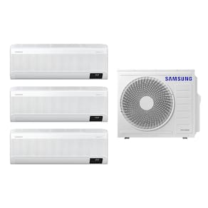 Tri-Split Samsung WindFree 28.000 BTUs (Hi Wall 3x9.000) Quente/Frio com WiFi