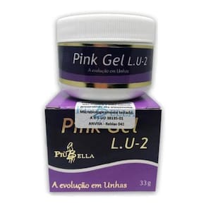 Piu Bella Gel UV LED Rosa para Unhas de Fibra 10ml