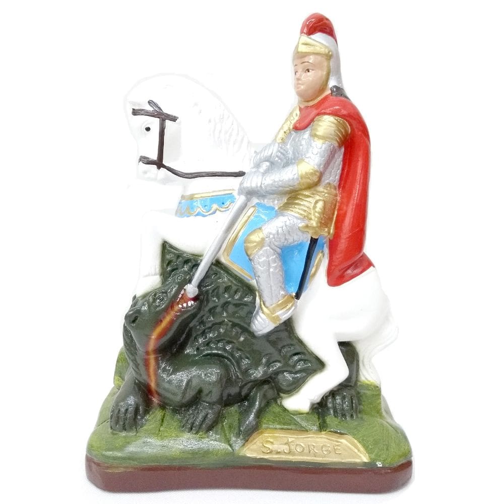 Imagem De São Jorge Gesso 20 Cm