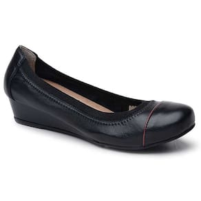 Sapato Anabela Preto Com Vermelho 805V-0100