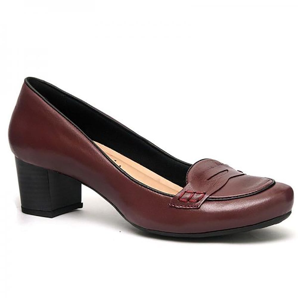 Scarpin Vinho Salto Bloco 709Bl-0103