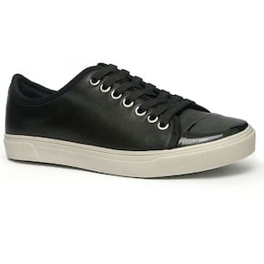 Sapatenis Feminino Com Biqueira Em Verniz Preto 1962B-0001