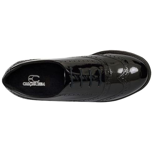 Sapato Oxford Feminino Verniz Preto 1965-0001 Casas Bahia