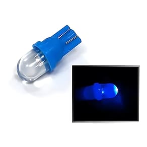 5 Lampadas Led Pingo Lanterna / Painel T10 Azul 12v