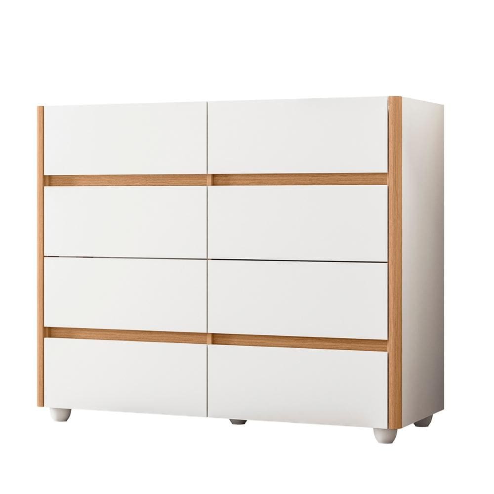 Cômoda Infinite 120cm 8 Gavetas com Pés