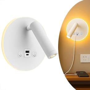 Arandela Direcionável Led Leitura Sala C/Usb E Usb C Bet81