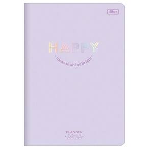 Planner Mensal 2026 Grampeado M7 Happy Lilás Tilibra