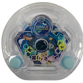 Jogo de Argolas de Mão Space N244214-7 Azul - Quanhe
