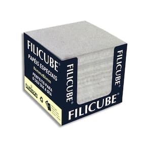 Bloco de Papéis Reciclado Notas Especiais para Lembrete Filicube 86x86 mm 650 Folhas 90g/m² FILIPERSON